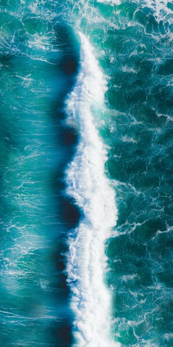 wave, sea, blue Wallpaper 720x1440