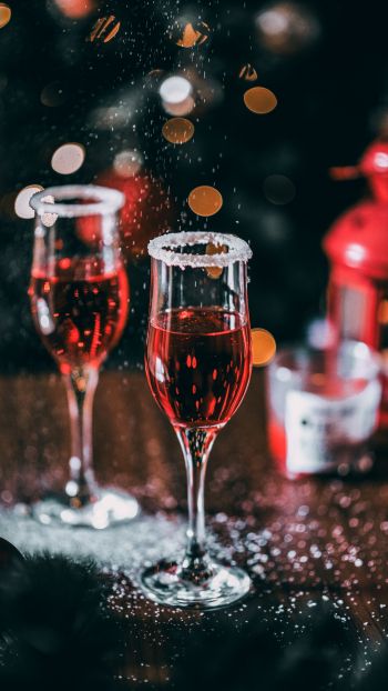 glasses, drink, holiday Wallpaper 1440x2560