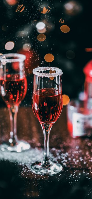 glasses, drink, holiday Wallpaper 828x1792