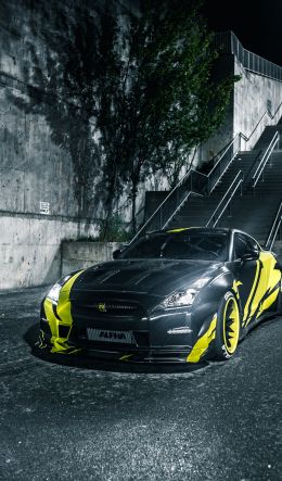 race car, sports car, night Wallpaper 600x1024