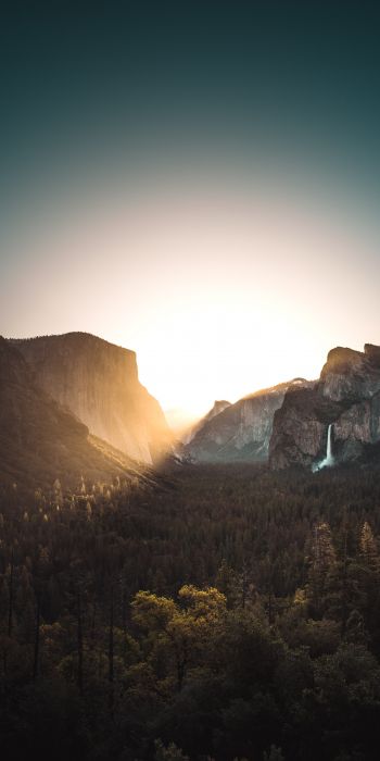 Yosemite Valley, USA Wallpaper 720x1440