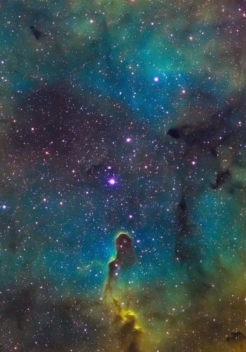 Обои 1668x2388 звезды, очертание, астрономия