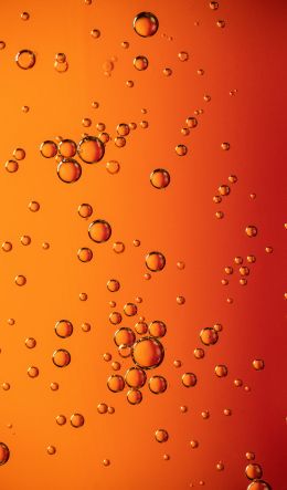 bubbles, liquid, redhead Wallpaper 600x1024