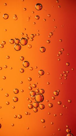 bubbles, liquid, redhead Wallpaper 640x1136