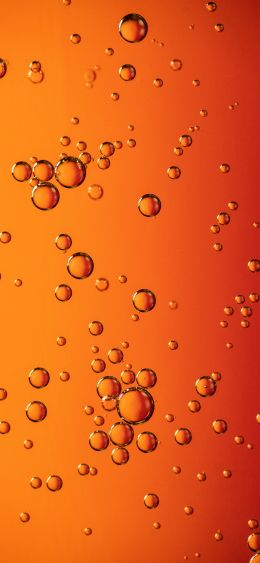bubbles, liquid, redhead Wallpaper 1080x2340