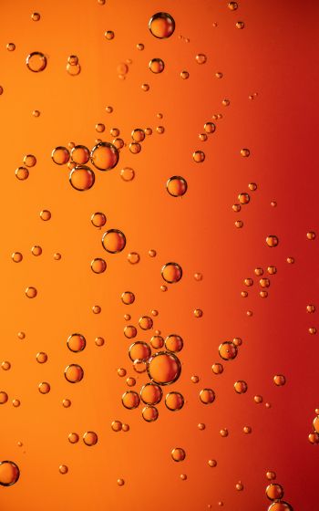 bubbles, liquid, redhead Wallpaper 1600x2560