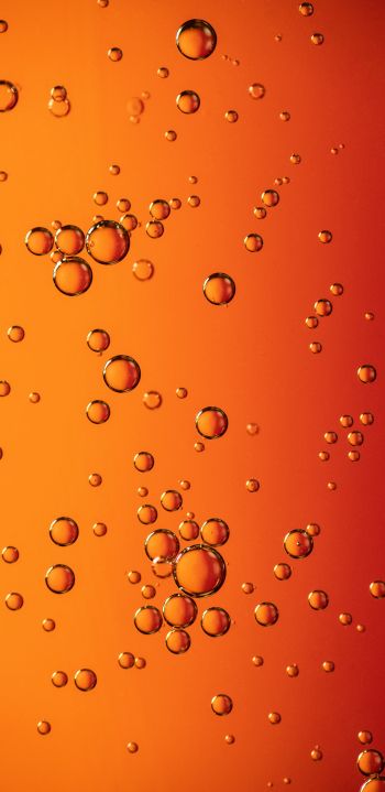 bubbles, liquid, redhead Wallpaper 1080x2220