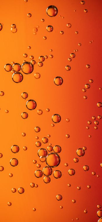 bubbles, liquid, redhead Wallpaper 1284x2778