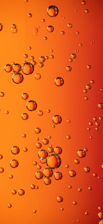 bubbles, liquid, redhead Wallpaper 1080x2340