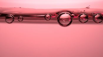 bubbles, pink, liquid Wallpaper 1280x720