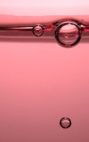 bubbles, pink, liquid Wallpaper 1752x2800