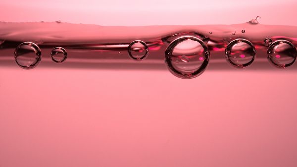 bubbles, pink, liquid Wallpaper 2048x1152