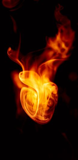 flame, bright, fire Wallpaper 1080x2220