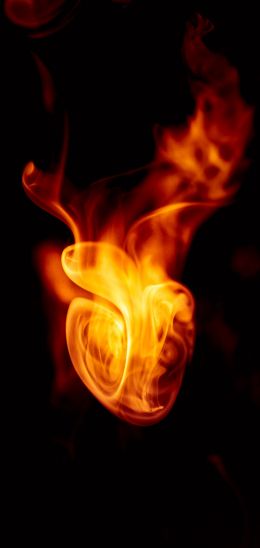 flame, bright, fire Wallpaper 1440x3040