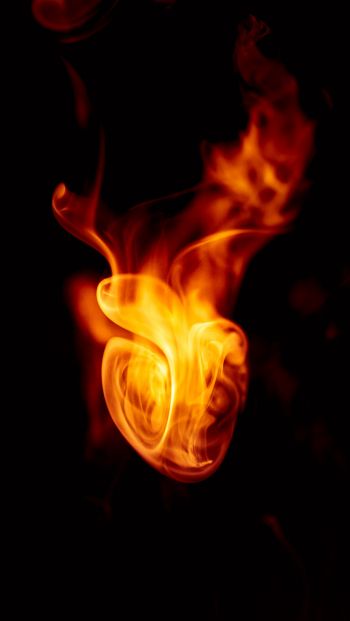 flame, bright, fire Wallpaper 640x1136