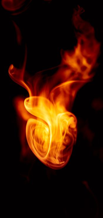 flame, bright, fire Wallpaper 720x1520