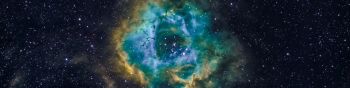 nebula, astronomy, stars Wallpaper 1590x400