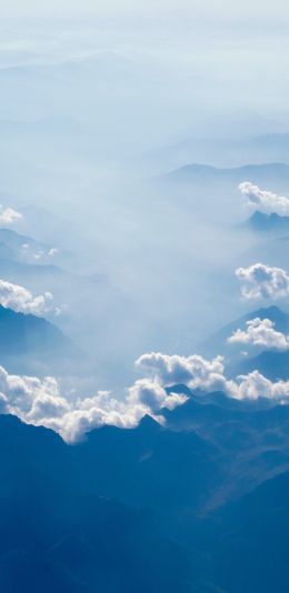 clouds, mountains Wallpaper 1440x2960