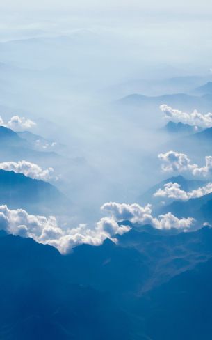 clouds, mountains Wallpaper 800x1280