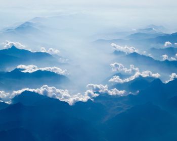 clouds, mountains Wallpaper 1280x1024