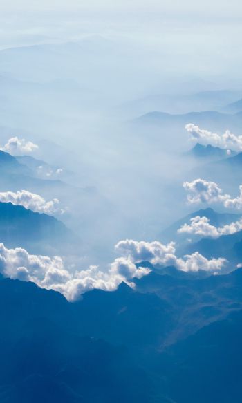 clouds, mountains Wallpaper 1200x2000