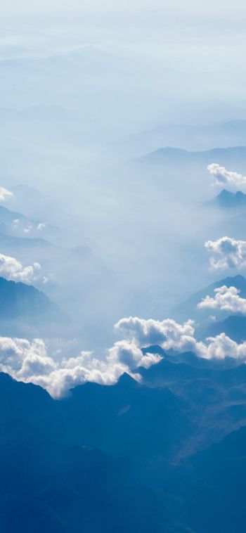 clouds, mountains Wallpaper 1080x2340