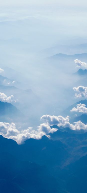 clouds, mountains Wallpaper 1440x3200