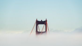 Обои 2048x1152 Мост Золотые Ворота, Сан-Франциско, США