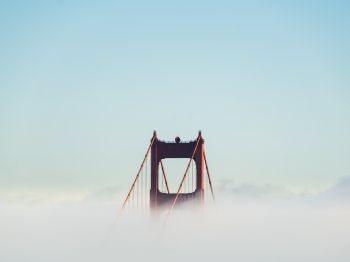 Обои 1024x768 Мост Золотые Ворота, Сан-Франциско, США