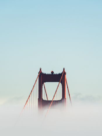 Обои 1536x2048 Мост Золотые Ворота, Сан-Франциско, США