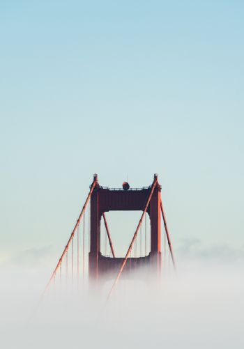 Обои 1668x2388 Мост Золотые Ворота, Сан-Франциско, США