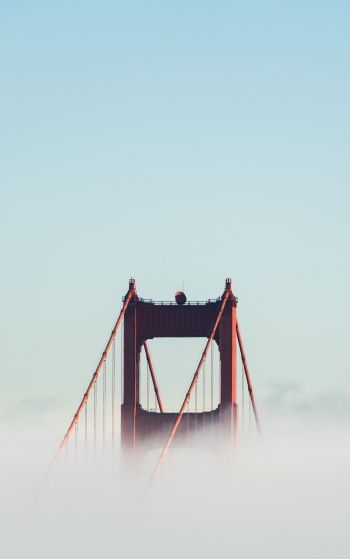 Обои 1752x2800 Мост Золотые Ворота, Сан-Франциско, США