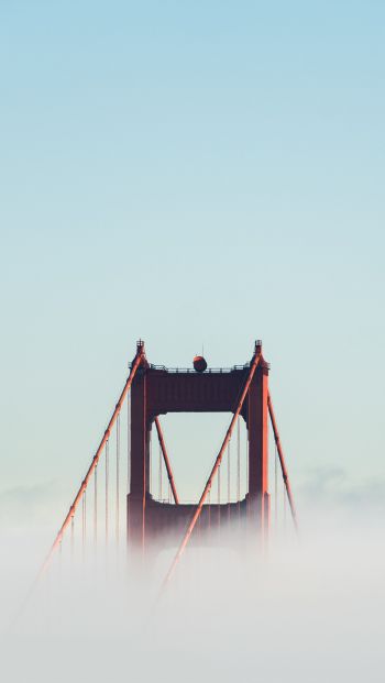 Обои 640x1136 Мост Золотые Ворота, Сан-Франциско, США