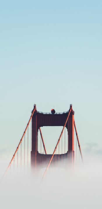Обои 1080x2220 Мост Золотые Ворота, Сан-Франциско, США
