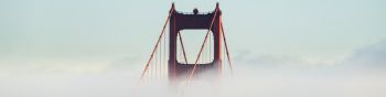 Golden Gate Bridge, San Francisco, USA Wallpaper 1590x400