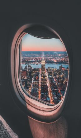 porthole, window view Wallpaper 600x1024