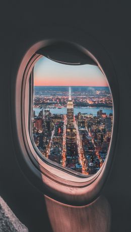 porthole, window view Wallpaper 640x1136