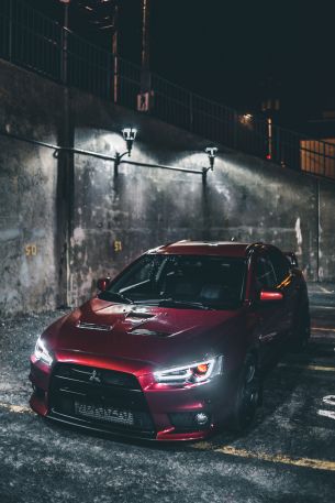 Обои 640x960 Mitsubishi, спортивная машина