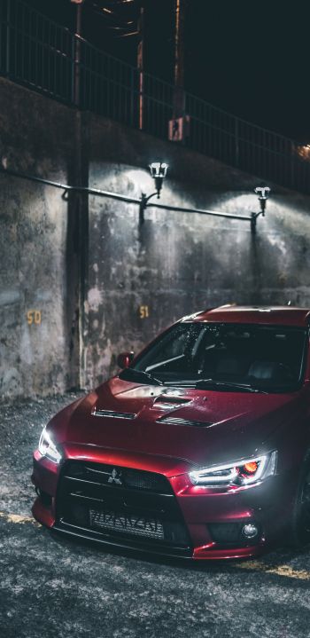 Mitsubishi, sports car Wallpaper 1080x2220