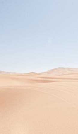 Обои 600x1024 песчаные дюны, небо