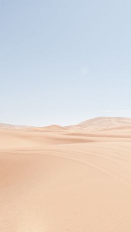 Обои 640x1136 песчаные дюны, небо