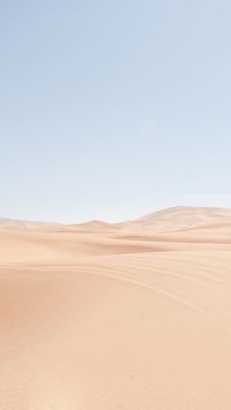 Обои 1080x1920 песчаные дюны, небо
