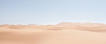 Обои 2560x1080 песчаные дюны, небо
