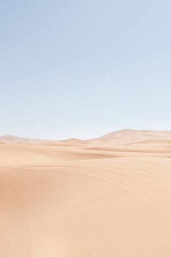Обои 640x960 песчаные дюны, небо
