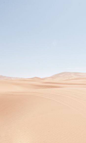 Обои 1200x2000 песчаные дюны, небо