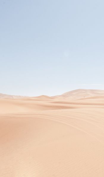 Обои 600x1024 песчаные дюны, небо