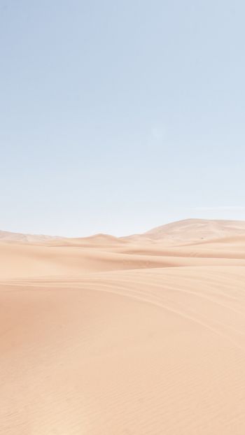 Обои 1080x1920 песчаные дюны, небо