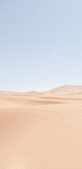 Обои 1080x2220 песчаные дюны, небо
