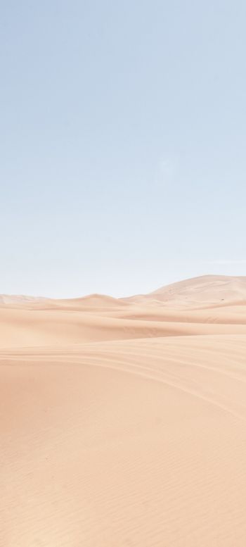 Обои 720x1600 песчаные дюны, небо