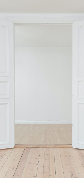 white, door Wallpaper 1440x3040